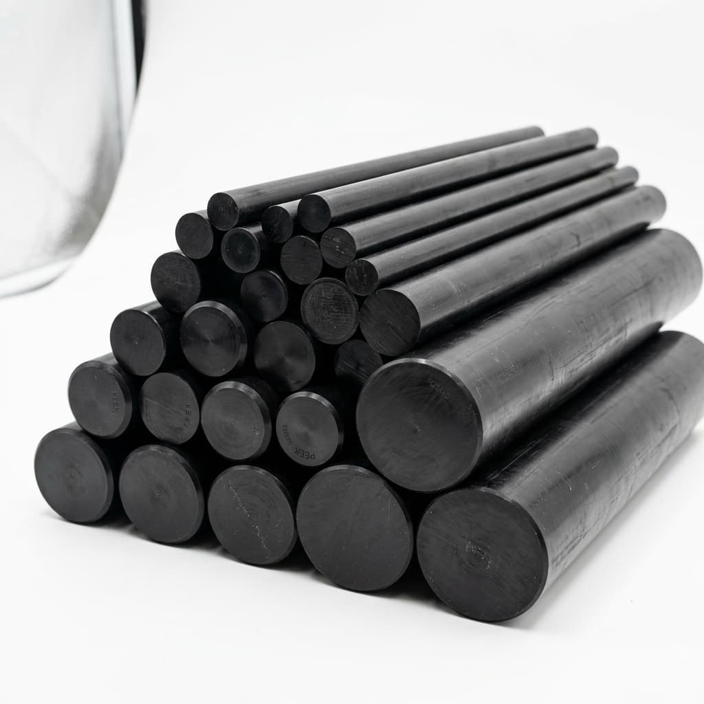 PEEK PVX - 2.500" dia x 36 Black Rod - view 4