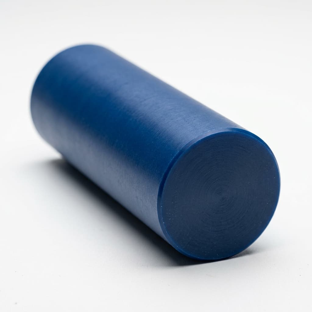 POM-C PTFE - 2.500" dia x 60 Blue Rod - view 2