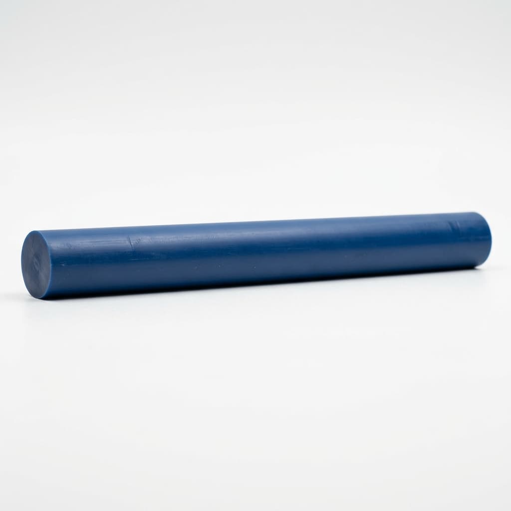 POM-C PTFE - 2.500" dia x 60 Blue Rod