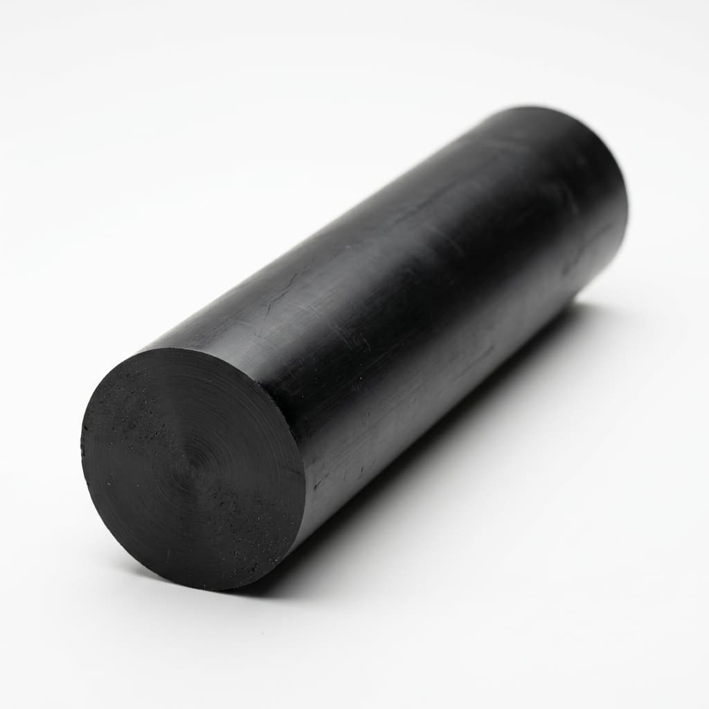 Delrin (POM-H) - 0.750" dia x 12 Black Rod - view 2