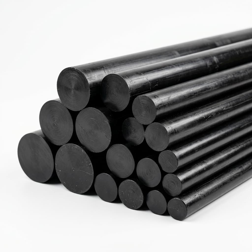 Delrin (POM-H) - 0.750" dia x 12 Black Rod - view 4