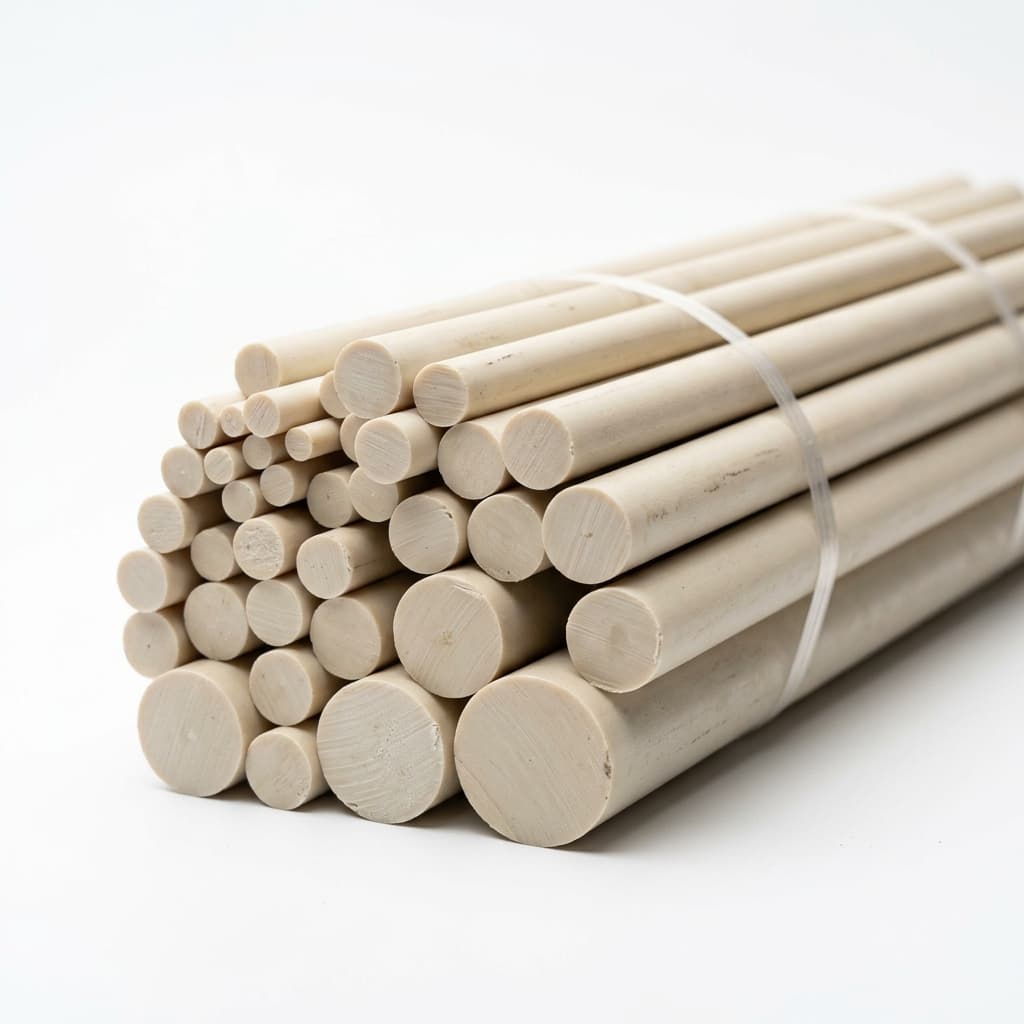 ABS - 0.250" dia x 60 Natural Rod - view 4