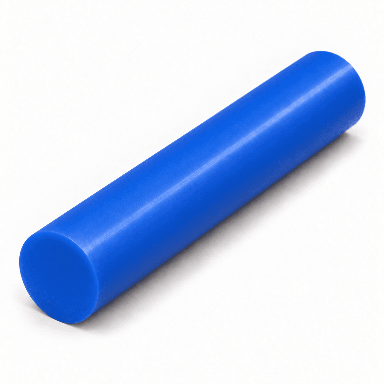 Acetal - 8.000" dia x 12 Blue Rod - view 2