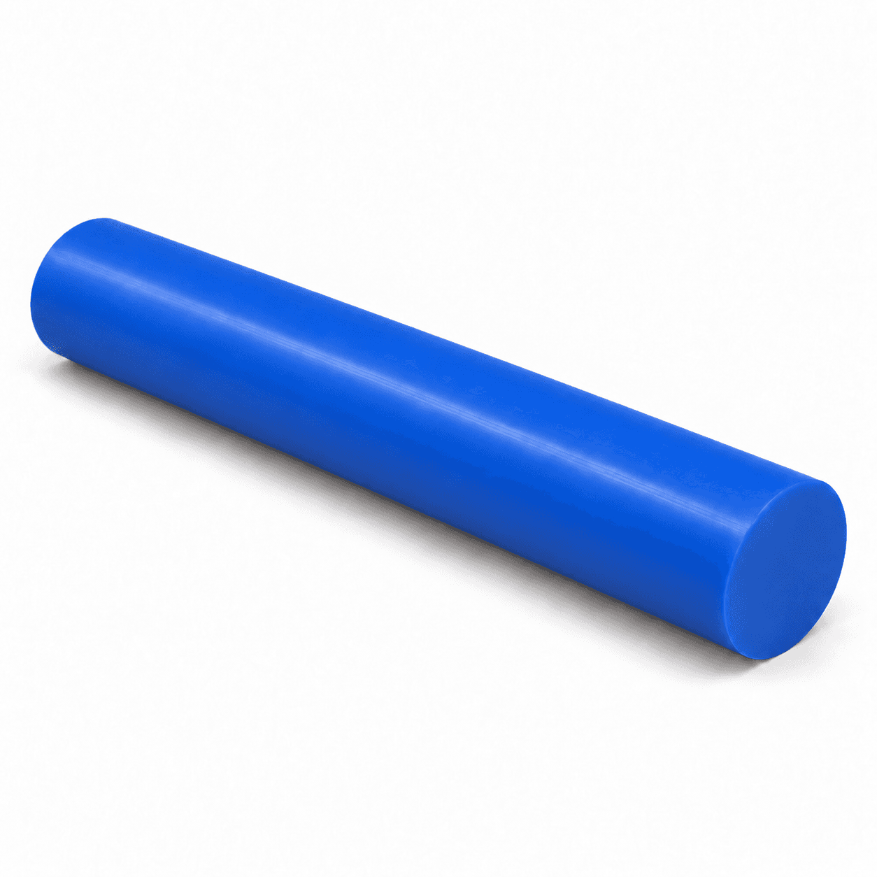 Acetal - 8.000" dia x 12 Blue Rod - view 3