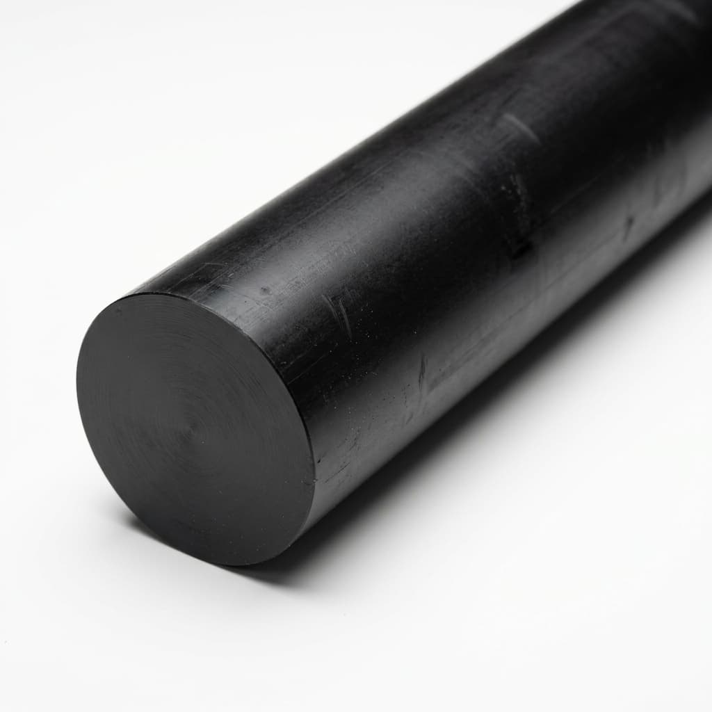 Acetal - 2.500" dia x 60 Black Rod - view 2