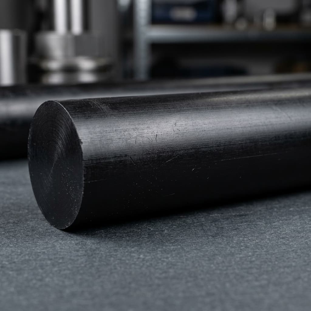 Acetal - 2.500" dia x 60 Black Rod - view 5