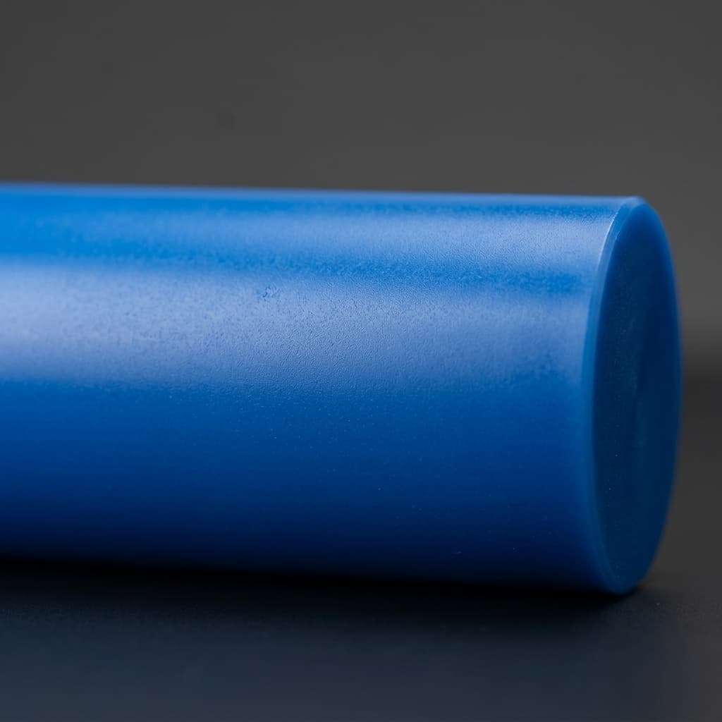 Acetal - 8.000" dia x 12 Blue Rod - view 5