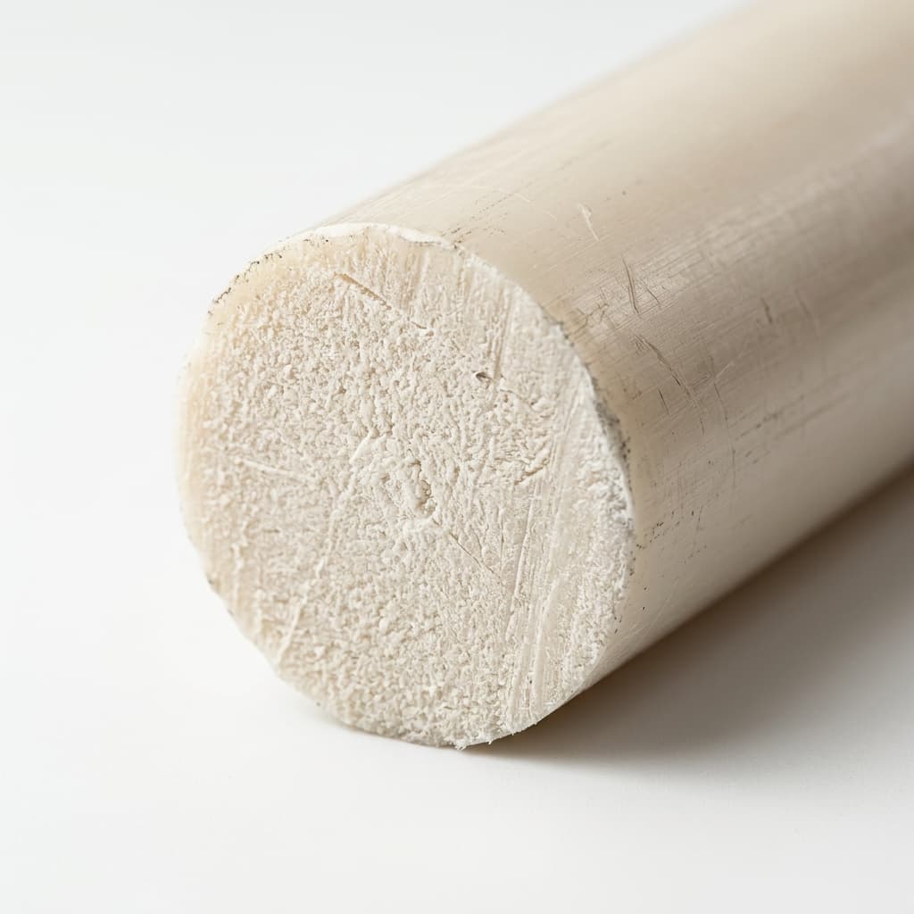 Acetal - 2.500" dia x 78 Natural Rod - view 3