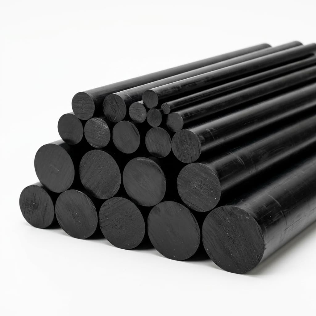 PA6 - 0.500" dia x 48 Black Rod - view 4