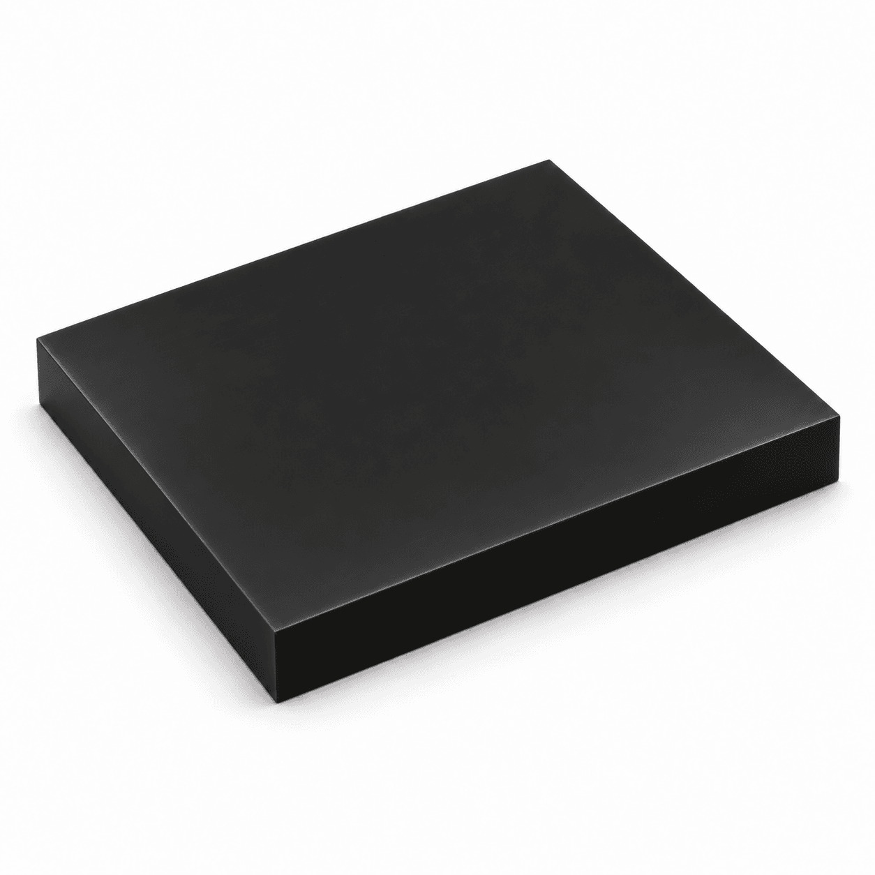 PEEK - 1.000" 12 x 12 Black Sheet