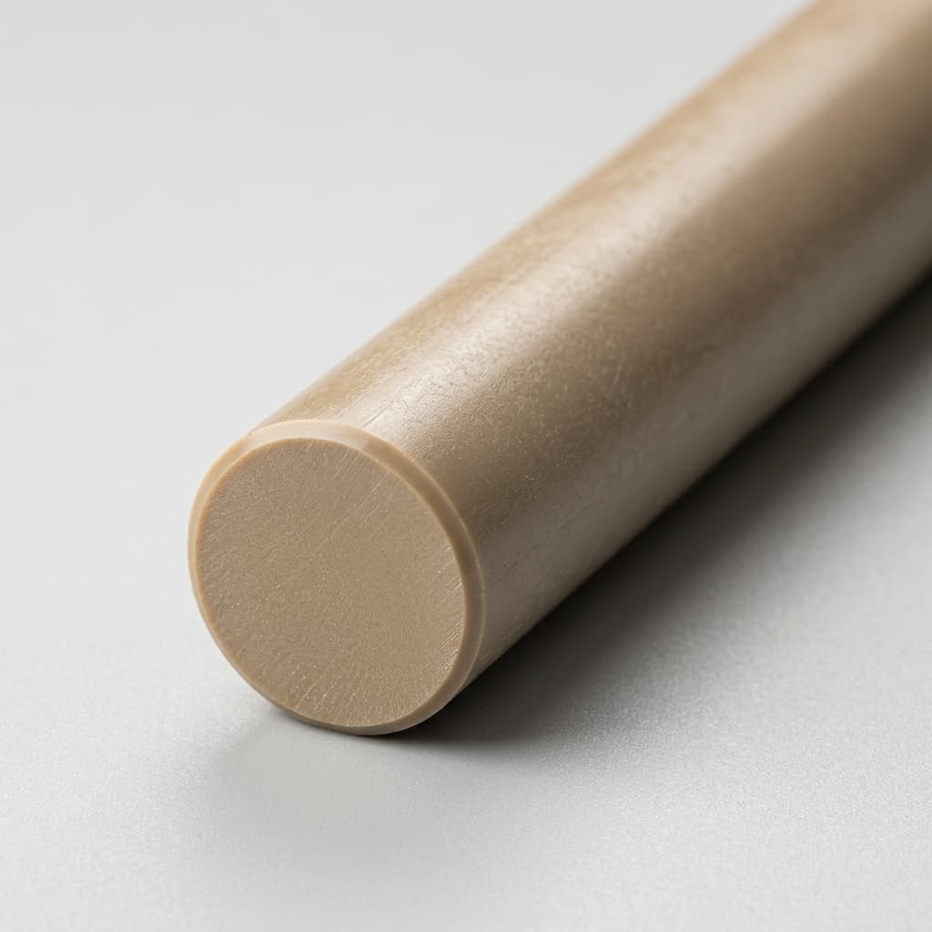 PEEK - 0.375" x 96 Natural Rod - view 2