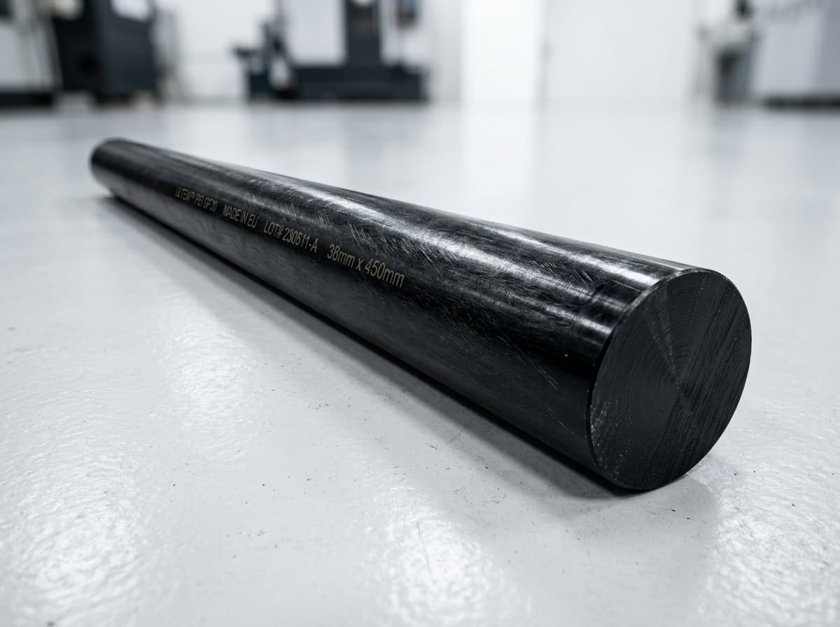 Ultem GF30 (PEI GF30) - 0.500" dia x 120 Black Rod - view 3