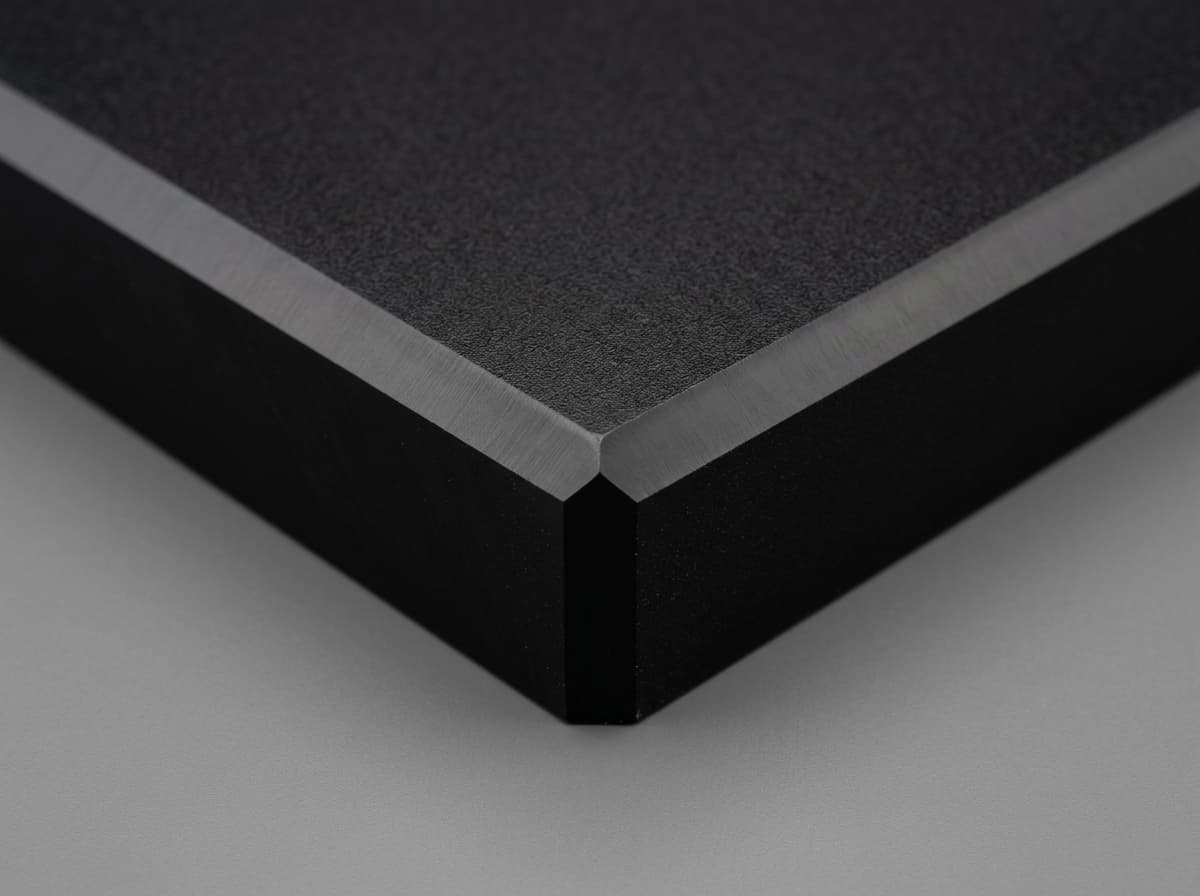 Delrin 527UV (POM-H UV) - 0.500" 12 x 36 Black Sheet - view 2