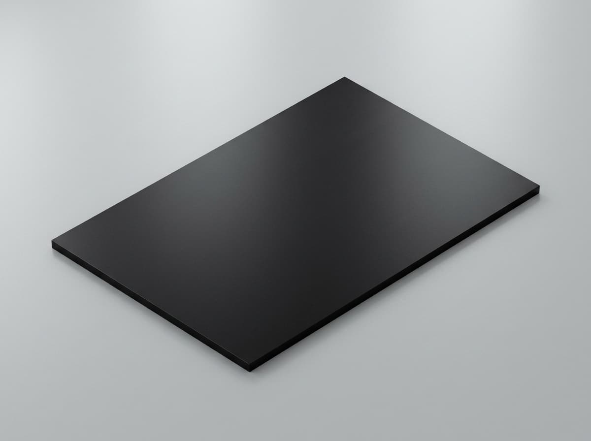 Delrin 527UV (POM-H UV) - 0.500" 12 x 36 Black Sheet - view 3